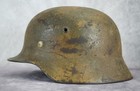 Ww2 German Heer Army Camo Helmet M35 Combat Us Military Veteran Estate Stahlhelm