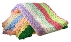 Handmade Crochet Blanket Pastel Stripes Fringed Edges Cottagecore Grannycore