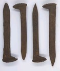Lot Of 4 High Carbon Railroad Spikes Water Quenched Vintage Historical Usa Made