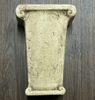 Vintage Concrete Lyre Cemetary Planter Heavy Plaster Urn Vase Salvage Stone 13 