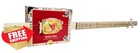 3-string Cigar Box Guitar Kit Fretted Diy Acoustic Electric Pickup Neck