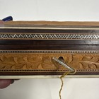 Vintage Anglo Indian Vizagapatam Multi Wood Box Inlaid Carved Elephant W key