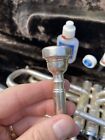 Vintage Getzen 300 Silver Trumpet With Case Mute And Yamaha 11b4 Mouthpiece