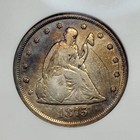 1875 Cc 20c Twenty Cent Piece Anacs F12 Details Carson City Key Date  t83