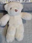 Vintage Gund Teddy White Bear Plush Lovey 1983 Stuffed Animal Toy 9    80s Pq