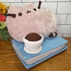 Pusheen Cat Plush Barnes   Noble 2018 Exclusive New Tags Book   Coffee Cup