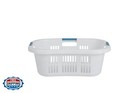 Rubbermaid Large Hip-hugger Laundry Basket hamper  1 5-bushel  Wh