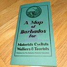 1956 A Map Of Barbados For Motorists  Cyclists  Walkers   Tourists