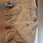Carhartt Youth Size 10 Unisex Thrashed Brown Bib Overalls
