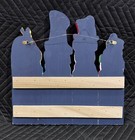 Hand Painted Wooden Snowmen Hanging Decor Winter Christmas Door Hanging 15x15