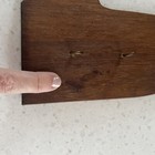 Vintage Mid Century Key Shaped Wood Key Holder Wall Hanging Rack