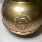 Vintage All Famous Havana Cigars Brass Spittoon 5 Cents Advertising Cuspidor 10   