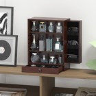 Wooden Cologne Organizer For Men Sliding 4 Tier Of Standing Perfume Display Stan