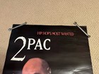 1997 Vintage 2pac Tupac Shakur Poster Hip Hops Most Wanted Rap Damage 34 5 X 22