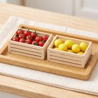 10pcs Mini Wooden Crates Mini Rustic Wood Crates - Miniature Food And Drinks    