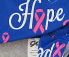 Gk Leotard Blue Pink Ribbon Breast Cancer Hope Cure Gymnastics Axs Adult Xs