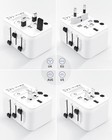 International Power Plug Adapter  Universal Travel Adapter With 3 Usb-c And 2   