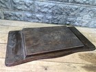 Singer Wood Table Top  Treadle Sewing Machine Base  Cabinet Part Vintage V