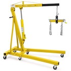       2 Ton Engine Hoist Folding Cherry Picker Engine Hoist W lever And 6 Casters