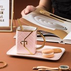 Ceramic Purse Coffee Mugs Set Tea Cup Unique Bag Shaped Mug And Saucer Set With