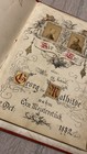 1882 Rare Vintage Original German Wedding Photo Book Wedding Album