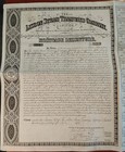 Portugal 1873 Lisbon Steam Tramways Mortgage 100 Pounds Bond Titulo Coupons Loan