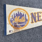 Vtg Original 1970s New York Mets Mlb Baseball Full Size  12   x 30     Pennant Flag