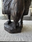 Majestic Benin King Oba  Finely Carved Ebony Bust  Nigeria West Africa