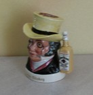 Royal Doulton  Jim Beam Whiskey Decanter Old Mr  Turveydrop  Pickwick Collection
