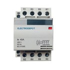 30a Contactor Free Din Normally Open 4 Pole 120v Coil  20a 40a 50a 4p Lighting