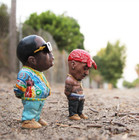           5pack-  biggie eazy 2pac ludacris soop dog sculpture Garden  homies Decor