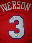 Allen Iverson Hof Signed Philadelphia 76ers Jersey Auto Jsa Coa Sz Xl