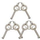 Set Of 6  six  Standard Universal Replacement Handcuff Keys