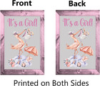 It s A Girl Stork Garden Flag Baby Shower Gender Reveal Party Decorations 12x18 