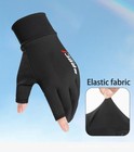 Mens Uv-sun-protection-fingerless-gloves Non-slip Driving-fishing Gloves