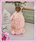 Cute Handmade Baby Bear Crochet Amigurumi Plush Stuffed Animal Toy  Peach Bear