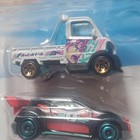 Hot Wheels 2-pack Car   Pickup Truck White black 1 64 Diecast Unopened