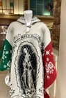 Handmade Alpaca Poncho  Virgen Maria  Guadalupe  Colored  Warm   Easy To Wear