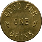 Ione  Nevada Nv The Ore House Saloon Since 1864 Good For One Drink Trade Token