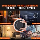 2000va Variable Voltage Transformer 15 3a 0-130v Ac Voltage Regulator Ul