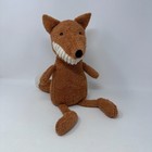 Jellycat Toothy Fox Plush Stuffed Animal Brown Fluffy Cute Wild Dog Medium 12 