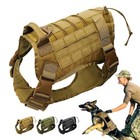 Military Tactical Dog Harness No-pull Heavy Duty Molle Training Service Dog Vest
