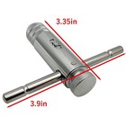 5 Pcs M3-m8 Hand Screw Tap Set Adjustable T-handle Ratchet Tap Holder Wrench
