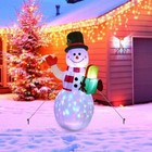 5ft Christmas Inflatable Snowman W  Led Light Outdoor Yard Party Xmas Decor
