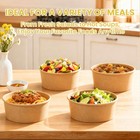 Hanekida 90 Count 34 Oz Disposable Paper Bowls No Lids Soup Bowls Disposable