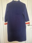 Vanity Fair Vintage Women s Robe Navy Red White Regular Size 10