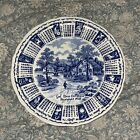 4 Rare Vintage Alfred Meakin Staffordshire Horoscope Zodiac Calendar Plates Blue