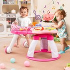 3 In 1 Walk Around Baby Activity Center  Baby Walker With Play Table  Wheels    