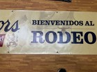 Coors Banquet Welcome Rodeo Fans Banner 76    X 24    Beer Bar Mancave Decor