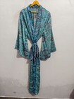Ankle Length Silk Kimono Robe For Her L-51